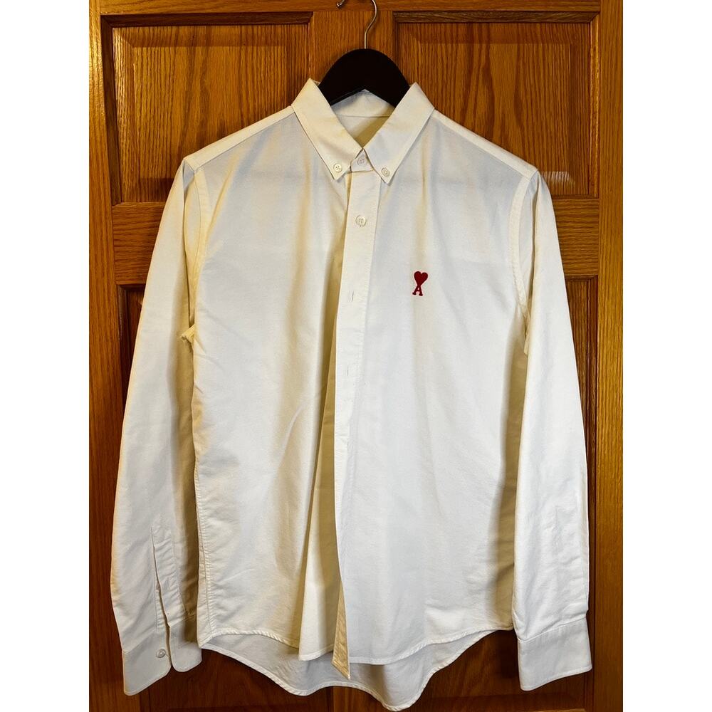Ami Cream Button Down Size 36 - image 1